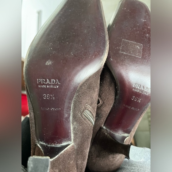 NWOT Prada - tall suede boots - size 39.5 - Picture 4 of 5